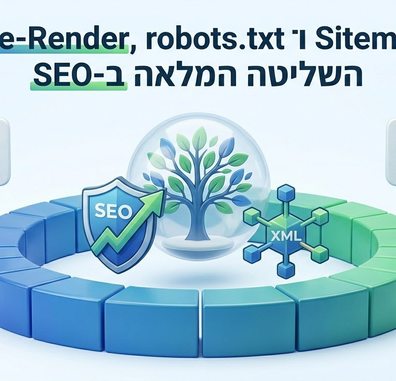 Pre-Render, robots.txt ו־Sitemap – השליטה המלאה ב־SEO